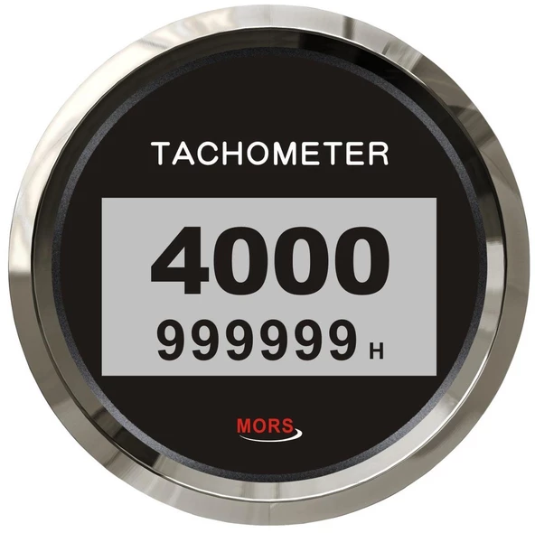 Mors Dijital Devir Göstergesi 4000rpm  Siyah ürün görseli 1