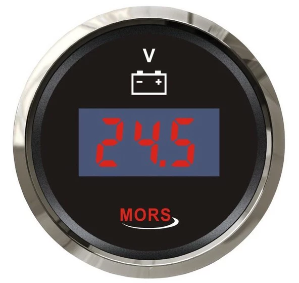 Mors Dijital Voltmetre  Siyah ürün görseli 1