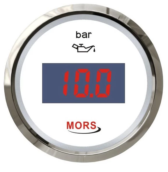 Mors Dijital Yağ Göstergesi  Beyaz 10bar ürün görseli 1