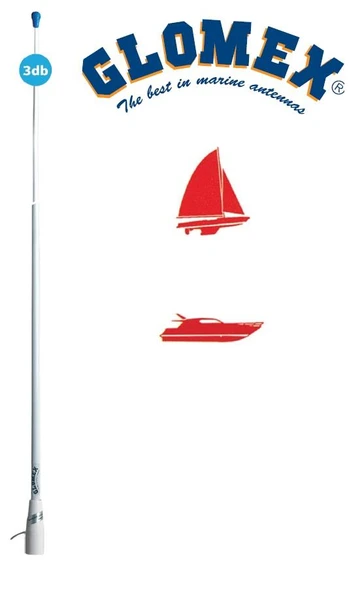 Glomex RA112AUS Fiberglas VHF Telsiz Anteni 150cm ürün görseli 1