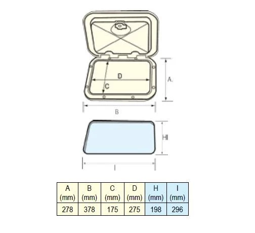 Nuova Rade Hatch 278x378mm Beyaz - Resim 2