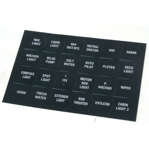 Lalizas Switch Paneller Sticker Seti 24 Parça ürün görseli 1