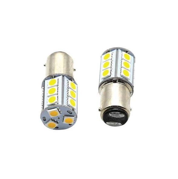 Çapraz Tırnak 18ledli Beyaz Ampul 2li 9-30v ürün görseli 1