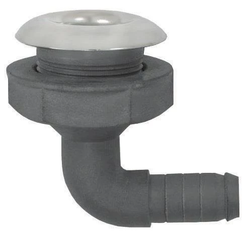 Krom Plastik Flanşlı Sintine Çıkış Dirseği  3/4" ürün görseli 1