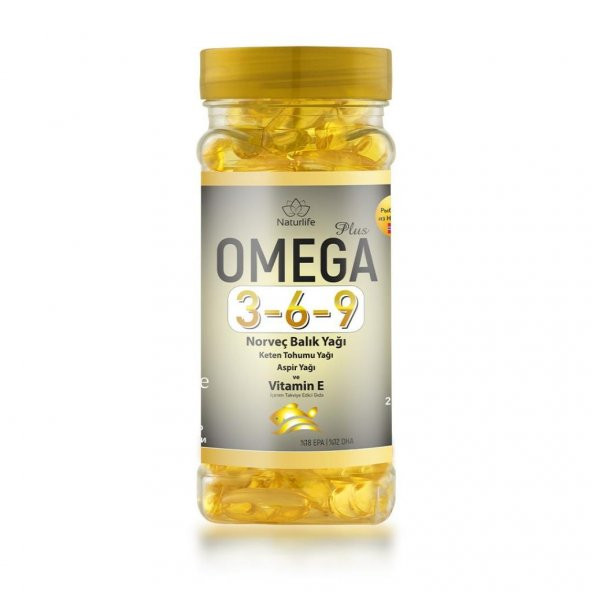 Naturlife Omega 3-6-9 Norveç Balık Yağı 1300 Mg 200 Softjel ürün görseli 1
