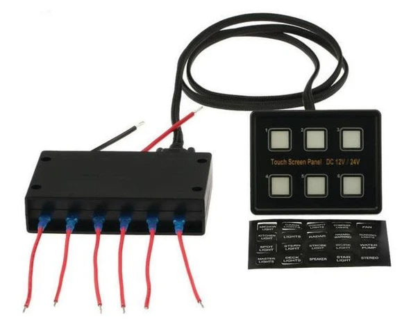 Bfy Dokunmatik Switch Panel 6lı ürün görseli 1