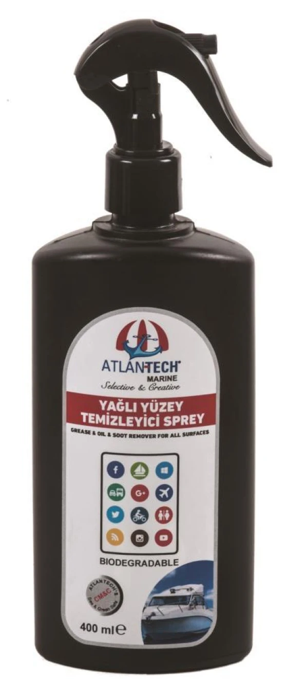 Atlantech 2583 Yağlı Yüzey Temizleyici 400ml ürün görseli 1