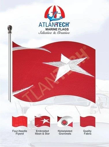 Atlantech Türk Bayrağı 20x30cm ürün görseli 1