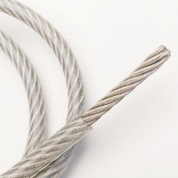 Galvaniz İzoleli Çelik Halat 4-6mm  100mt ürün görseli 1