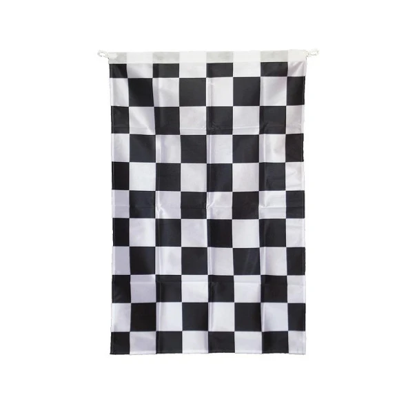 Siyah Beyaz Damalı Cankurtaran Bayrağı 70x105cm ürün görseli 1