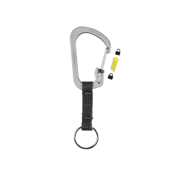 Nite İze Slide Lock Key Ring Anahtarlı Karabina  Çelik ürün görseli 1