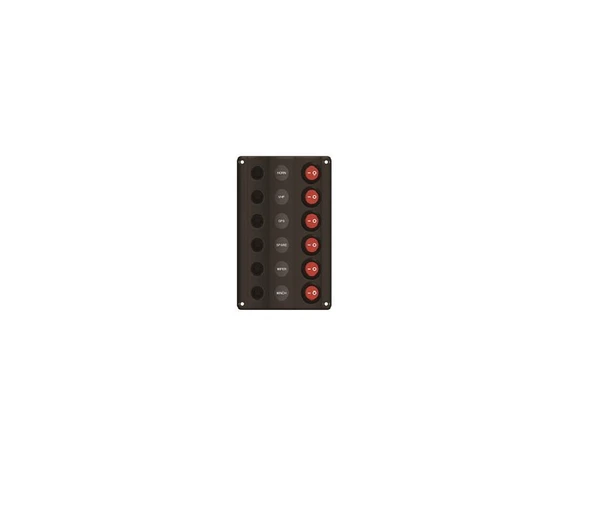 AAA Ledli Switch Panel 6lı ürün görseli 1