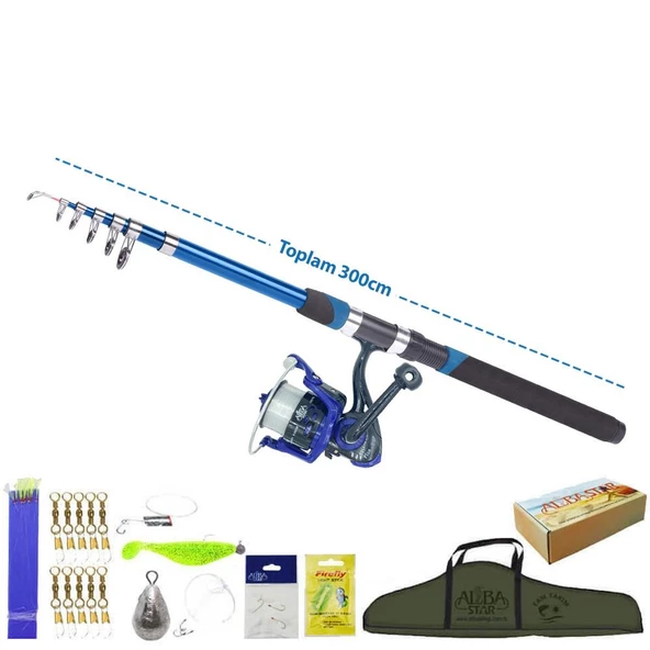 Albastar TTS004 Hobi Kıyı Olta Seti 300cm ürün görseli 1