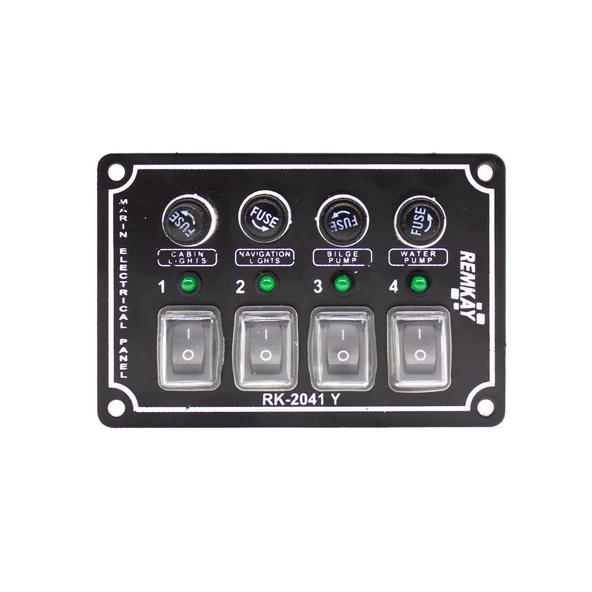 Remkay 12V İzoleli Yatay Switch Panel  5li ürün görseli 1