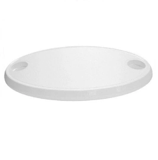 Lalizas Beyaz 2 Bardak Bölmeli Oval Masa Tablası 45x76cm ürün görseli 1
