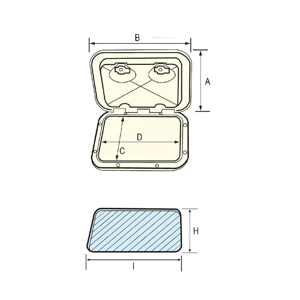 Nuova Rade Hatch Kapağı 270x375mm - Resim 2