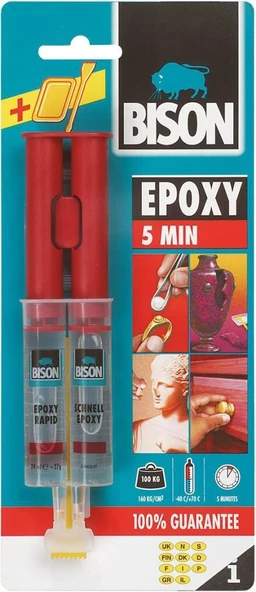 Bison Epoxy Yapıştırıcı 5dk Şırınga 24ml ürün görseli 1