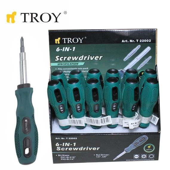 Troy T22002 Tornavida Değişebilir Uçlu 6 Parça ürün görseli 1