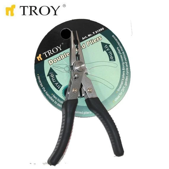 Troy T21090 Çift Yönlü Pense+Kargaburun - Resim 3