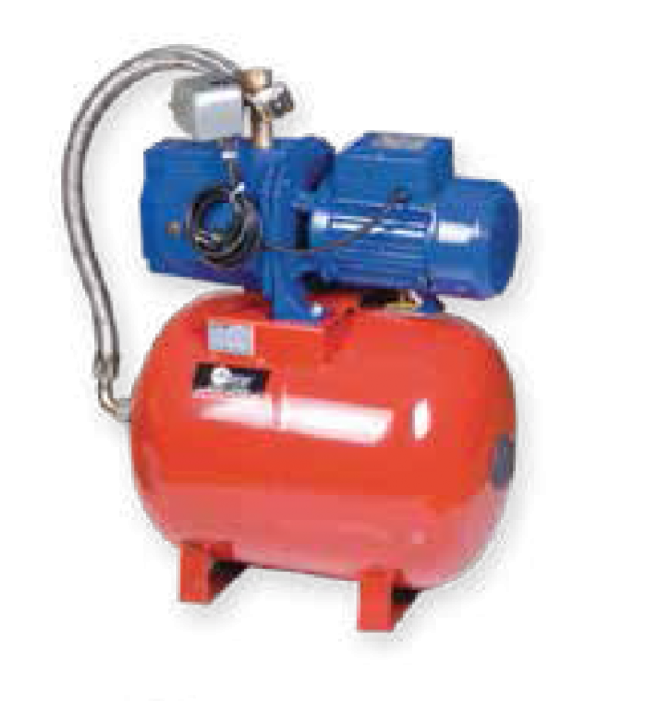 Water Sound JET200 AUTO 50lt Yatık Tanklı Hidrofor 2hp ürün görseli 1