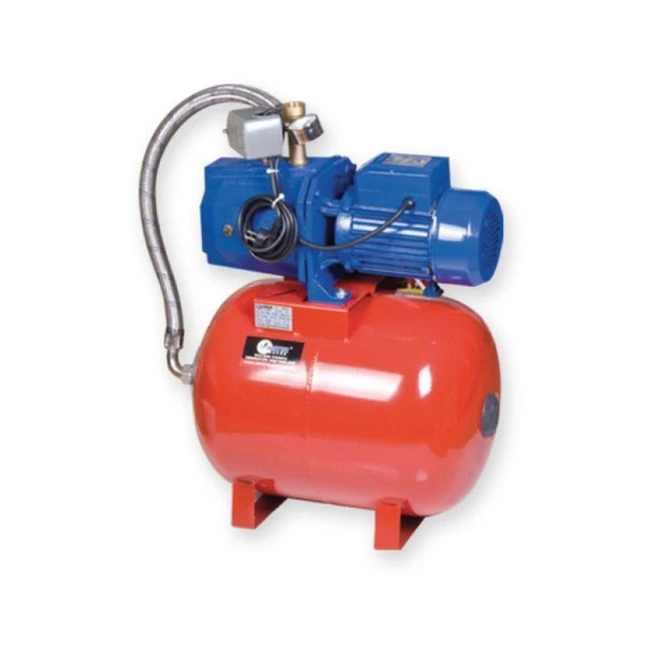 Water Sound JET150AUTO 50lt Yatık Tanklı Hidrofor 1.5hp ürün görseli 1