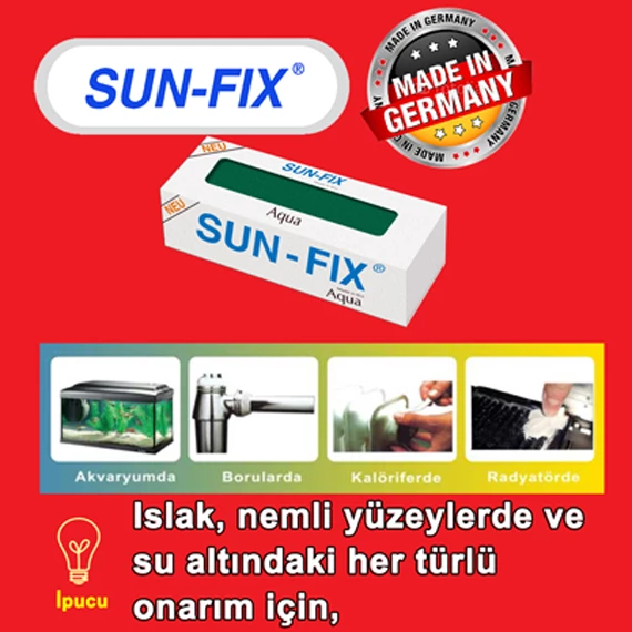 Sunfix Macun Kaynak Aqua 50Gr - Resim 2