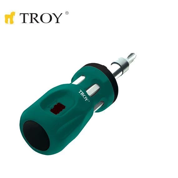 Troy T22006 Bits Uçlu Cırcırlı Topaç Tornavida Seti - Resim 2