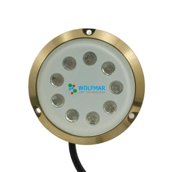 Wolfmar Bronz Su Altı Lambası 40w 9-30v   Beyaz ürün görseli 1