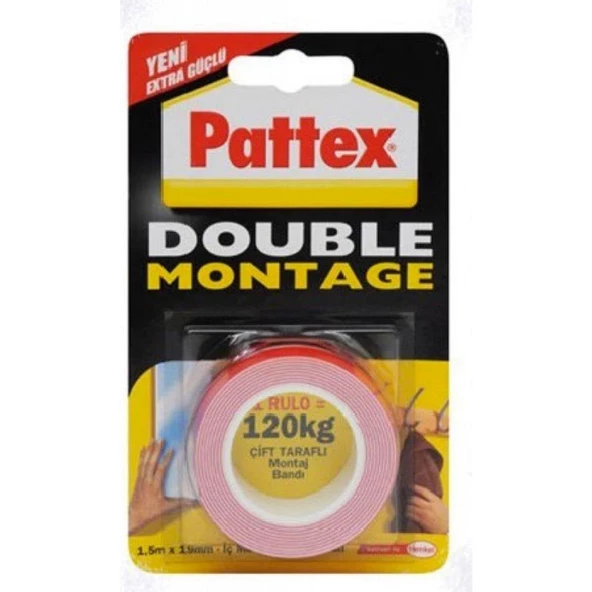 Pattex 120kg Double Montage Çift Taraflı Bant ürün görseli 1