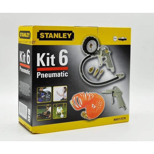 Stanley Kit 6 Havalı Kompresör Aksesuar Seti - 6 Parça ürün görseli 1