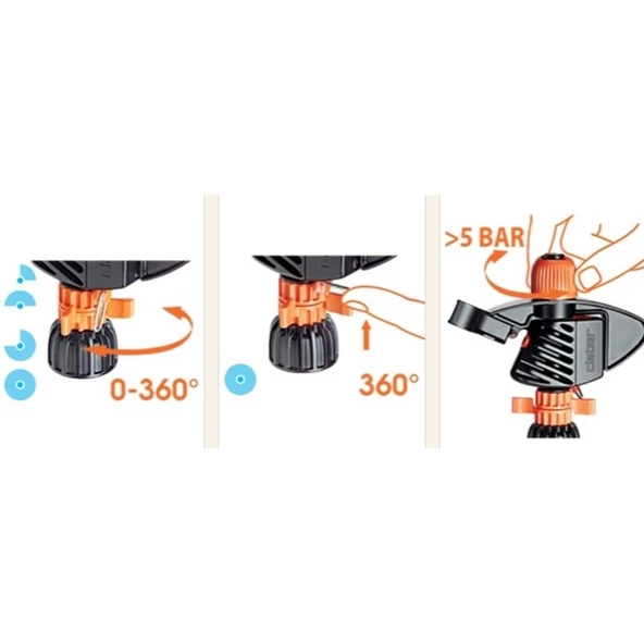 Claber 8707 Sprink pulsar Sistem Saplamalı - Resim 2