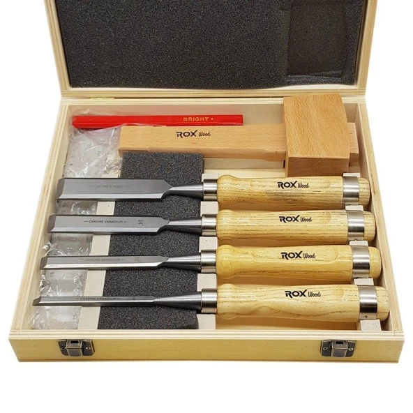 Rox Wood 8 Parça Iskarpela Seti ürün görseli 1
