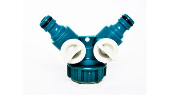 Raco 55256 2 Çıkışlı Musluk Bağlantı Adaptörü 3/4-1" ürün görseli 1