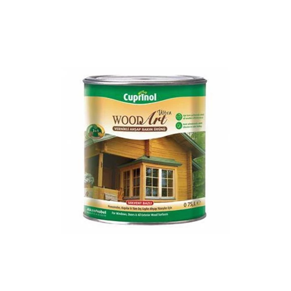 Cuprinol Wood Art Ultra Vernikli Ahşap Koruyucu    Şeffaf 0.75lt ürün görseli 1