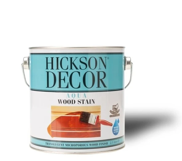 Hickson Decor Ultra Aqua Wood Stain - Renkli Ahşap Vernik  2.5lt Chestnut ürün görseli 1