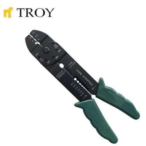 Troy 24005 Kablo Sıyırma-Pabuç Pensesi 200mm ürün görseli 1
