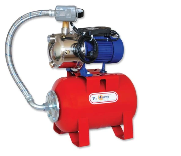 Water Sound STP50/H AUTO 24lt Yatık Tanklı Hidrofor 1Hp ürün görseli 1