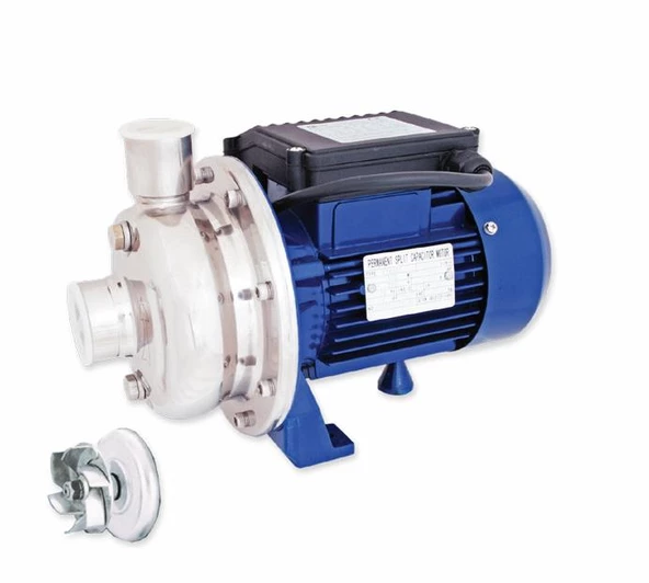 Water Sound BK50 304 Kalite Paslanmaz Açık Fanlı Santrifüj Pompası 0.5hp ürün görseli 1