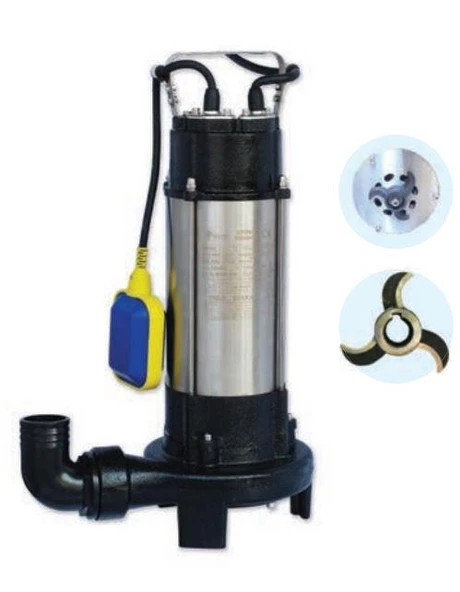 Water Sound V1300DF Bıçaklı Tip Kirli Su Drenaj Pompası 1.8hp ürün görseli 1