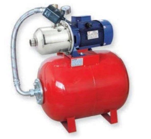 Water Sound DW2-60/075D 24lt Yatık Tanklı Hidrofor 1hp ürün görseli 1
