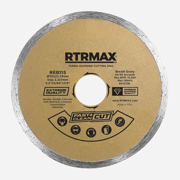 Rtrmax Sürekli Elmas Testere   180mm ürün görseli 1
