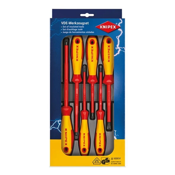Knipex 00 20 12 V01 Tornavida Seti 6 Parça ürün görseli 1