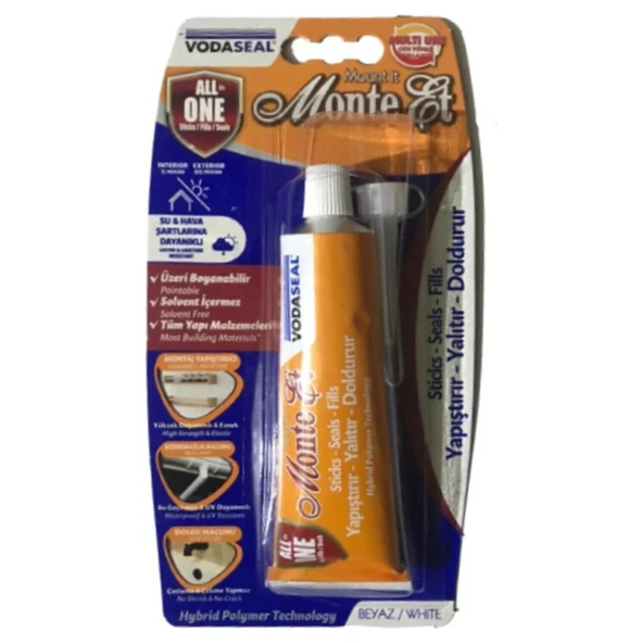 Vodaseal Monte Et Hybrid Polymer Yapıştırıcı Tüp 75gr ürün görseli 1