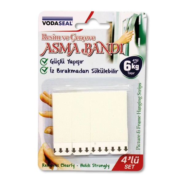 Vodaseal Resim Ve Çerçeve Asma Bandı 4lü Set ürün görseli 1