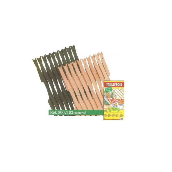 Sicatec Treillibois Çiçek Sarmaşık Çiti 100x200cm Naturel ürün görseli 1