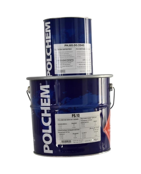 Polchem Poliüretan Beyaz Mat Son Kat Boya 3,75kg ürün görseli 1