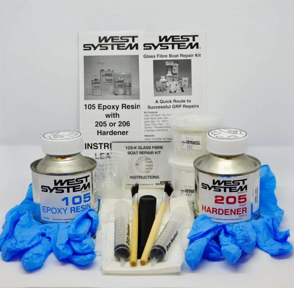 West System 105-K Fiberglas Tekne Tamir Seti - Resim 2