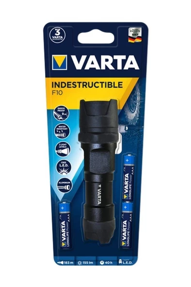 Varta Indestructible F10 Led Pro Fener 6W ürün görseli 1
