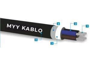 Kalaylı MYY Marin Kablo   2x2.5mm ürün görseli 1