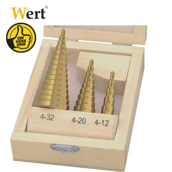 Wert W3500 3lü Kademeli Saç Delme Seti ürün görseli 1